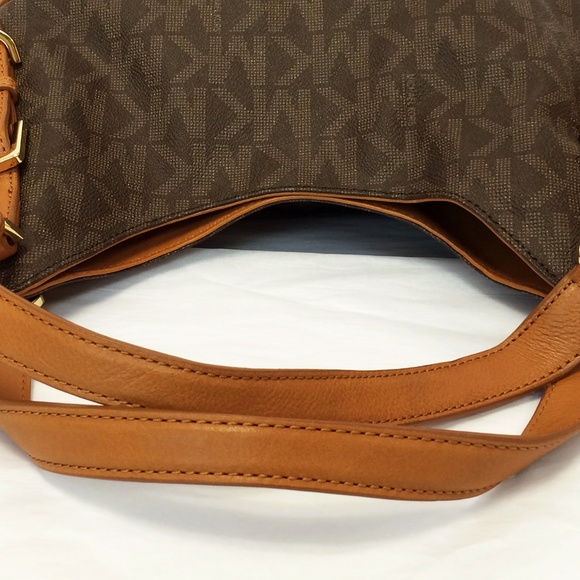 Michael by Michael Kors Milo Monogram Shoulder Bag - Picture 7 of 8
